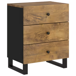 vidaXL Bedside Cabinet Bed Table Side Table Telephone Stand Bedroom Nightstand - honey brown - Additional view 9
