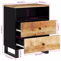 VidaXL 350664 nightstand/bedside table - Additional view 8