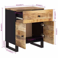 VidaXL 350668 nightstand/bedside table - Additional view 8