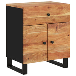 vidaXL Bedside Cabinet Bed Table Side Table Telephone Stand Bedroom Nightstand - brown