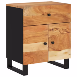 vidaXL Bedside Cabinet Bed Table Side Table Telephone Stand Bedroom Nightstand - brown - Additional view 10