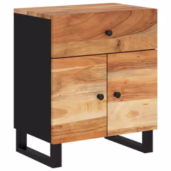 vidaXL Bedside Cabinet Bed Table Side Table Telephone Stand Bedroom Nightstand - brown - Additional view 8