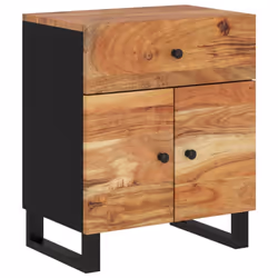 vidaXL Bedside Cabinet Bed Table Side Table Telephone Stand Bedroom Nightstand - brown - Additional view 9
