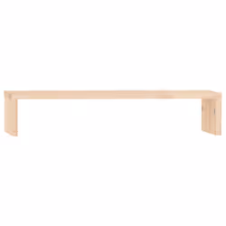 vidaXL Solid Wood Pine Monitor Stand Multi Colours 100x27x10 cm/50x27x10 cm - Brown, 50 x 27 x 10 cm