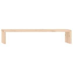 vidaXL Solid Wood Pine Monitor Stand Multi Colours 100x27x10 cm/50x27x10 cm - Brown, 50 x 27 x 10 cm