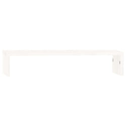 vidaXL Solid Wood Pine Monitor Stand Multi Colours 100x27x10 cm/50x27x10 cm - White, 50 x 27 x 10 cm
