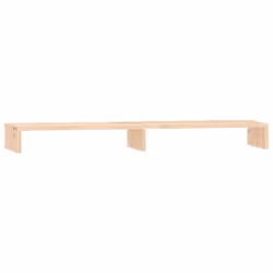 vidaXL Solid Wood Pine Monitor Stand Multi Colours 100x27x10 cm/50x27x10 cm - Brown, 100 x 27 x 10 cm