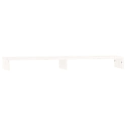 vidaXL Solid Wood Pine Monitor Stand Multi Colours 100x27x10 cm/50x27x10 cm - White, 100 x 27 x 10 cm