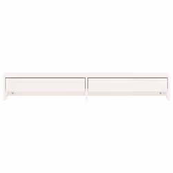 vidaXL Solid Wood Pine Monitor Stand Multi Colours 100x27x15 cm/50x27x15 cm - White, 100 x 27 x 15 cm - Additional view 4