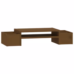 vidaXL Solid Wood Pine Monitor Stand Multi Colours 100x27.5x15cm/70x27.5x15cm - Honey brown