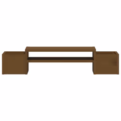 vidaXL Solid Wood Pine Monitor Stand Multi Colours 100x27.5x15cm/70x27.5x15cm - Honey brown - Additional view 4