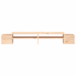 vidaXL Solid Wood Pine Monitor Stand Multi Colours 100x27.5x15cm/70x27.5x15cm - natural - Additional view 4