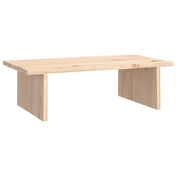 vidaXL Solid Wood Pine Monitor Stand Multi Colours 100x27x15 cm/50x27x15 cm - natural, 50 x 27 x 15 cm
