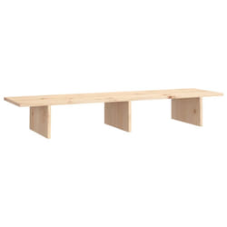 vidaXL Solid Wood Pine Monitor Stand Multi Colours 100x27x15 cm/50x27x15 cm - natural, 100 x 27 x 15 cm