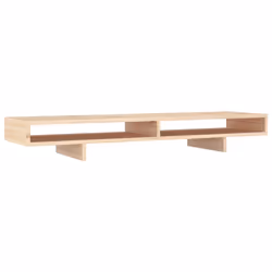 vidaXL Solid Wood Pine Monitor Stand Multi Colours 100x27x14 cm/60x27x14 cm - natural, 100 x 27 x 14 cm