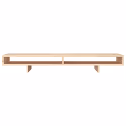 vidaXL Solid Wood Pine Monitor Stand Multi Colours 100x27x14 cm/60x27x14 cm - natural, 100 x 27 x 14 cm - Additional view 4