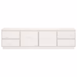 vidaXL Solid Wood Pine TV Cabinet TV Stand Media HiFi Cabinet Multi Colours - white - Additional view 5