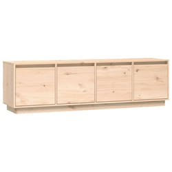 vidaXL Solid Wood Pine TV Cabinet Indoor TV Console Media Unit Multi Colours - natural