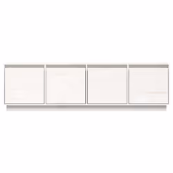 vidaXL Solid Wood Pine TV Cabinet Indoor TV Console Media Unit Multi Colours - white - Additional view 5