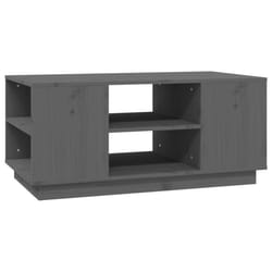 vidaXL Solid Wood Pine Coffee Table Side Sofa Accent Couch Table Multi Colours - Grey
