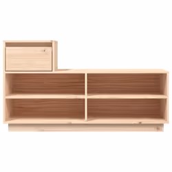 vidaXL Solid Wood Pine Shoe Cabinet Home Hall Shoe Storage Rack Multi Colours - natural - Additional view 5