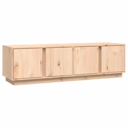 vidaXL Solid Wood Pine TV Cabinet Indoor TV Console Media Unit Multi Colours - natural