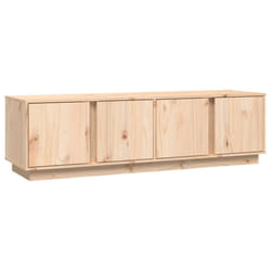 vidaXL Solid Wood Pine TV Cabinet Indoor TV Console Media Unit Multi Colours - natural