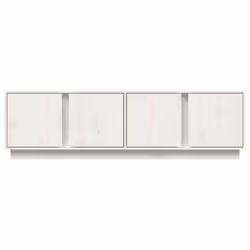 vidaXL Solid Wood Pine TV Cabinet Indoor TV Console Media Unit Multi Colours - white - Additional view 5