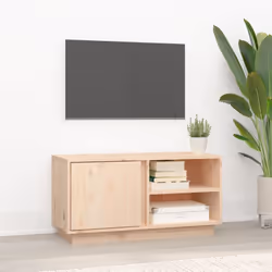 vidaXL TV Cabinet 80x35x40.5 cm Solid Wood Pine