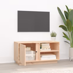 vidaXL TV Cabinet 80x35x40.5 cm Solid Wood Pine
