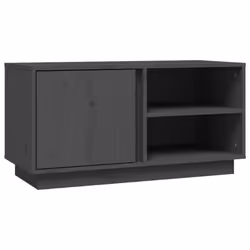 vidaXL Solid Wood Pine TV Cabinet Indoor TV Console Media Unit Multi Colours - grey