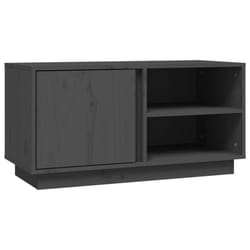 vidaXL Solid Wood Pine TV Cabinet Indoor TV Console Media Unit Multi Colours - grey