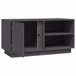 vidaXL Solid Wood Pine TV Cabinet Indoor TV Console Media Unit Multi Colours - grey - Additional view 6