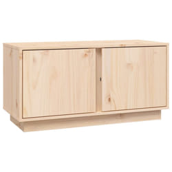 vidaXL Solid Wood Pine TV Cabinet Indoor TV Console Media Unit Multi Colours - natural