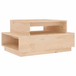 vidaXL Solid Wood Pine Coffee Table Accent End Table Furniture Multi Colours - natural