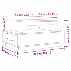 VidaXL 814516 coffee/side/end table - Additional view 8