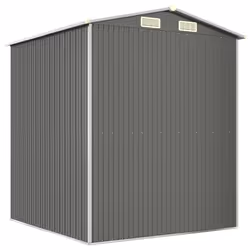 ) vidaXL Garden Shed Galvanised Steel Outdoor Tool Storage Patio Lawn Tool Shed - 192 x 191 x 223 cm (L x W x H - Additional view 5