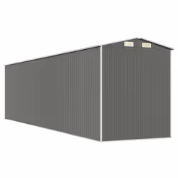 ) vidaXL Garden Shed Galvanised Steel Outdoor Tool Storage Patio Lawn Tool Shed - 192 x 772 x 223 cm (L x W x H - Additional view 5
