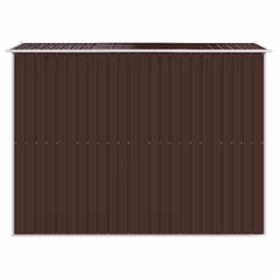 ) vidaXL Garden Shed Galvanised Steel Outdoor Tool Storage Patio Lawn Tool Shed - 192 x 274 x 223 cm (L x W x H - Additional view 4