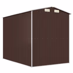 ) vidaXL Garden Shed Galvanised Steel Outdoor Tool Storage Patio Lawn Tool Shed - 192 x 274 x 223 cm (L x W x H - Additional view 5