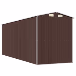 ) vidaXL Garden Shed Galvanised Steel Outdoor Tool Storage Patio Lawn Tool Shed - 192 x 523 x 223 cm (L x W x H - Additional view 5