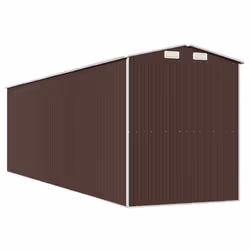 ) vidaXL Garden Shed Galvanised Steel Outdoor Tool Storage Patio Lawn Tool Shed - 192 x 689 x 223 cm (L x W x H - Additional view 4