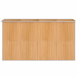 vidaXL Garden Shed Light Brown 192x357x223 cm Galvanised Steel Tool Storage - Additional view 4