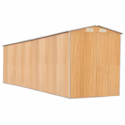 vidaXL Garden Shed Galvanised Steel Outdoor Tool Storage Patio Lawn Tool Shed - 192 x 772 x 223 cm - Additional view 5