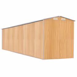 vidaXL Garden Shed Galvanised Steel Outdoor Tool Storage Patio Lawn Tool Shed - 192 x 938 x 223 cm - Additional view 5
