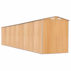 vidaXL Garden Shed Galvanised Steel Outdoor Tool Storage Patio Lawn Tool Shed - 192 x 1021 x 223 cm - Additional view 5