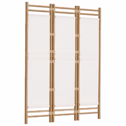 vidaXL Folding Panel Room Divider Privacy Screen Black/Cream White Multi Sizes - cream white, 120 x 180 cm