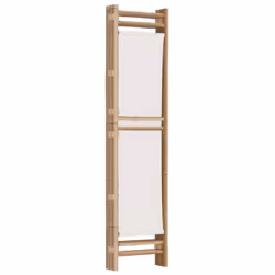 vidaXL Folding Panel Room Divider Privacy Screen Black/Cream White Multi Sizes - cream white, 120 x 180 cm - Additional view 5