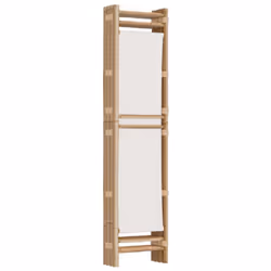 vidaXL Folding Panel Room Divider Privacy Screen Black/Cream White Multi Sizes - cream white, 160 x 180 cm - Additional view 5