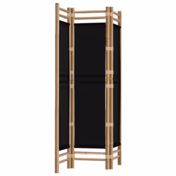 vidaXL Folding Panel Room Divider Privacy Screen Black/Cream White Multi Sizes - black, 120 x 180 cm - Additional view 4